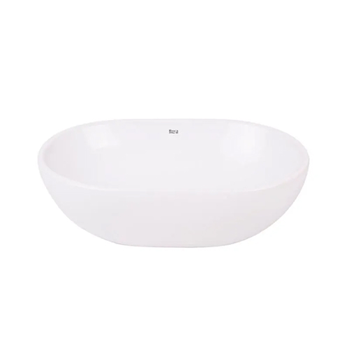 Roca Bacha Lea Oval 45X29 S/Encimera Blanca