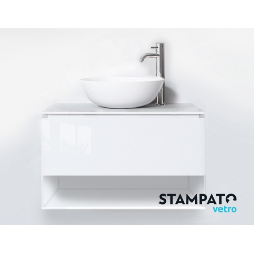 Stampato Vanit. Colgar 60X45 Liso Blanco Sin Bacha